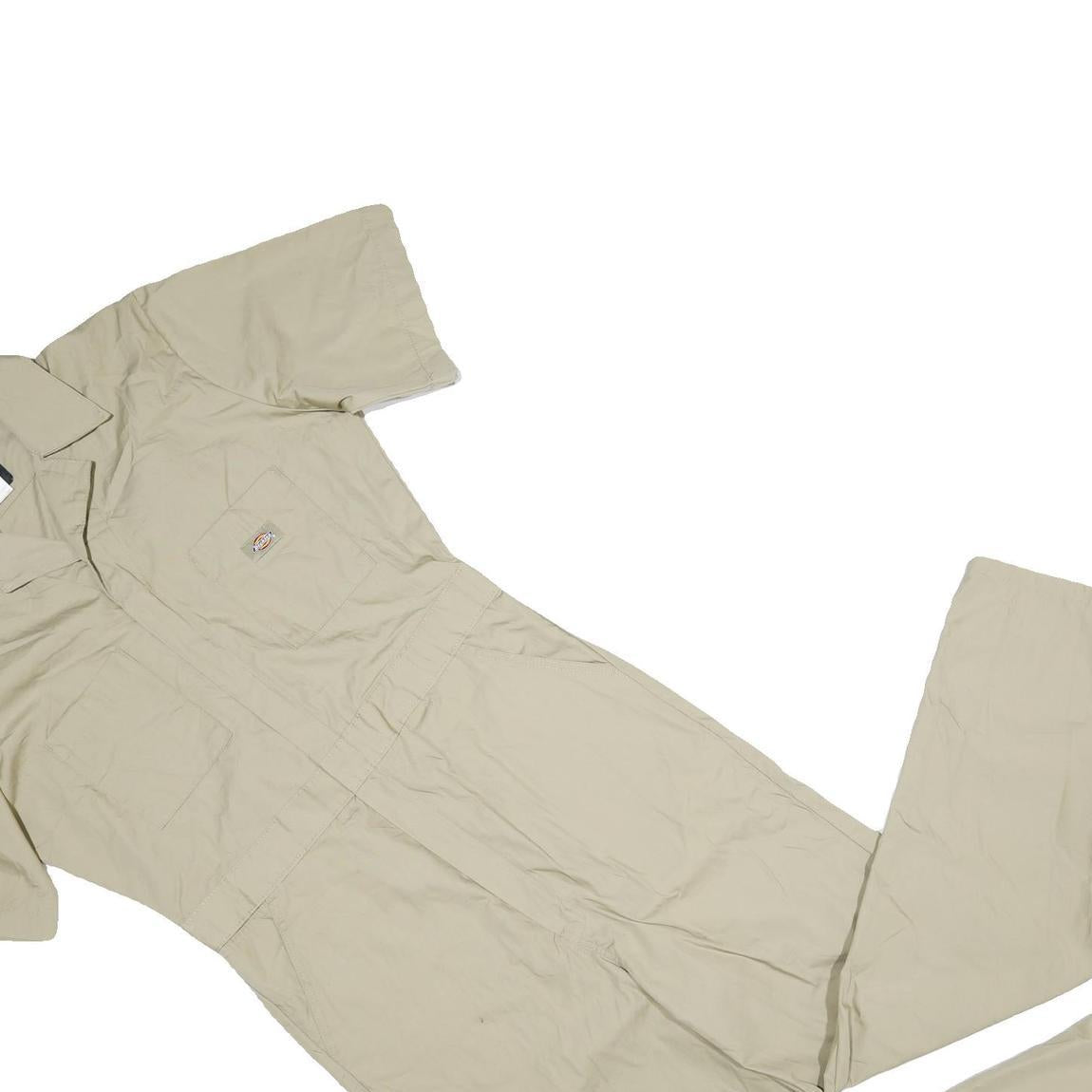 DICKIES Mens Beige Cotton Short Sleeve Classic Fit Dungarees M W38 L31 Workwear