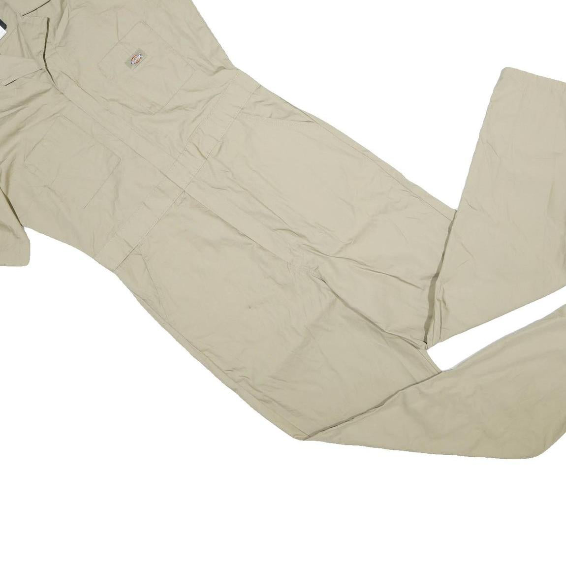 DICKIES Mens Beige Cotton Short Sleeve Classic Fit Dungarees M W38 L31 Workwear