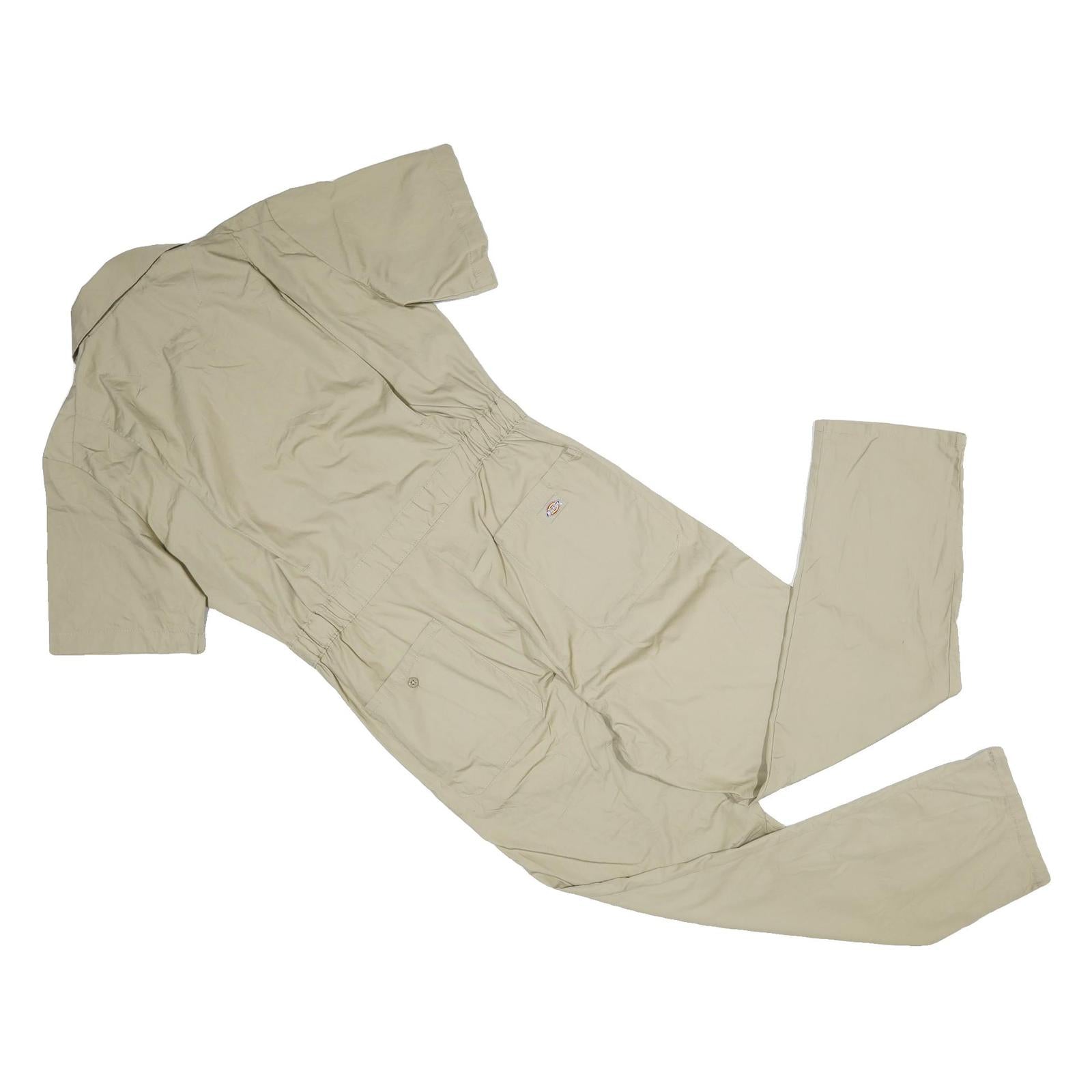 DICKIES Mens Beige Cotton Short Sleeve Classic Fit Dungarees M W38 L31 Workwear