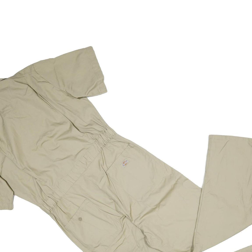 DICKIES Mens Beige Cotton Short Sleeve Classic Fit Dungarees M W38 L31 Workwear