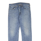LEVI'S 508 Tapered Womens Jeans Blue Regular Cotton Blend W34 L34 Zip