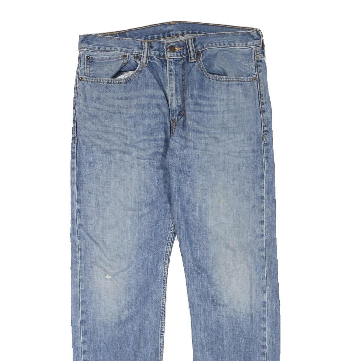 LEVI'S 508 Tapered Womens Jeans Blue Regular Cotton Blend W34 L34 Zip