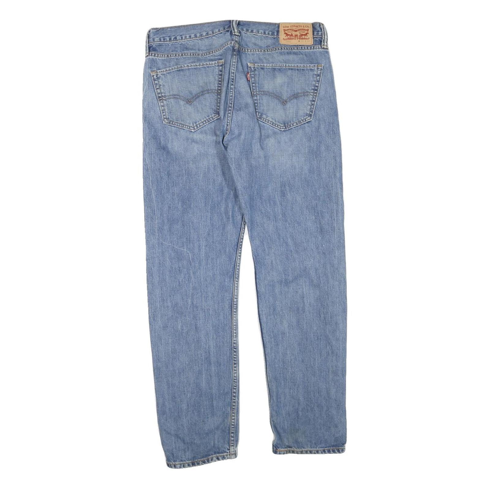 LEVI'S 508 Tapered Womens Jeans Blue Regular Cotton Blend W34 L34 Zip