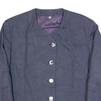 THE LEGEND Womens Blazer Jacket Blue 90s Floral L