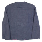 THE LEGEND Womens Blazer Jacket Blue 90s Floral L