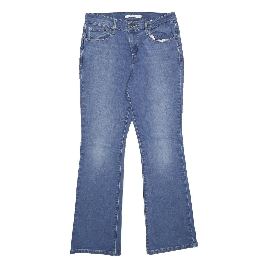 LEVI'S 515 Bootcut Womens Blue Regular Denim Medium W27 L30 Classic Cotton Zip