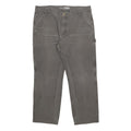 CARHARTT Mens Cotton Blend Relaxed Fit Grey Workwear Trousers W38 L30 Durable