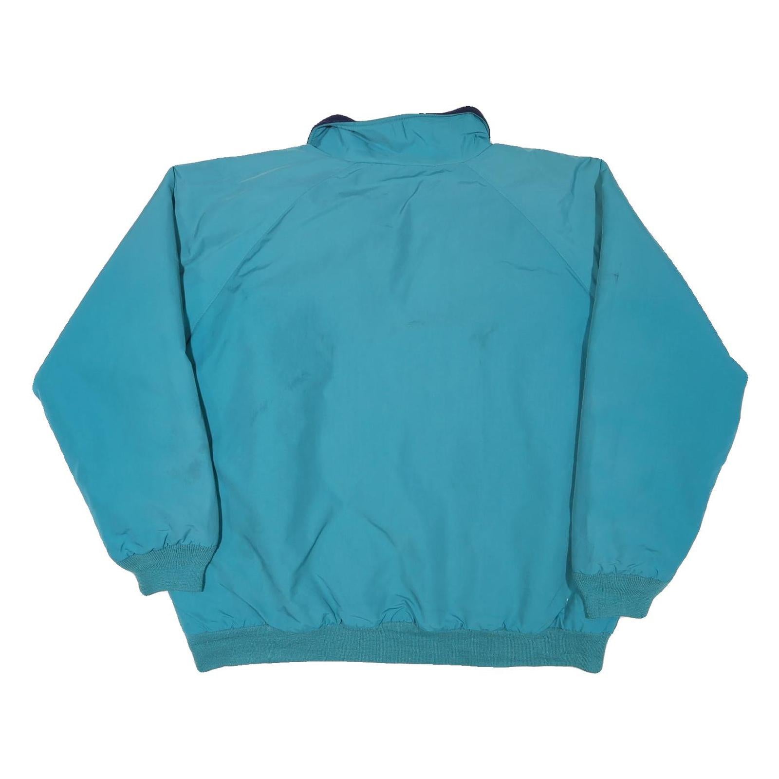 ST JOHNS BAY Mens Blue Bomber Jacket XL Polyester Blend Zip Plain Casual Outdoor