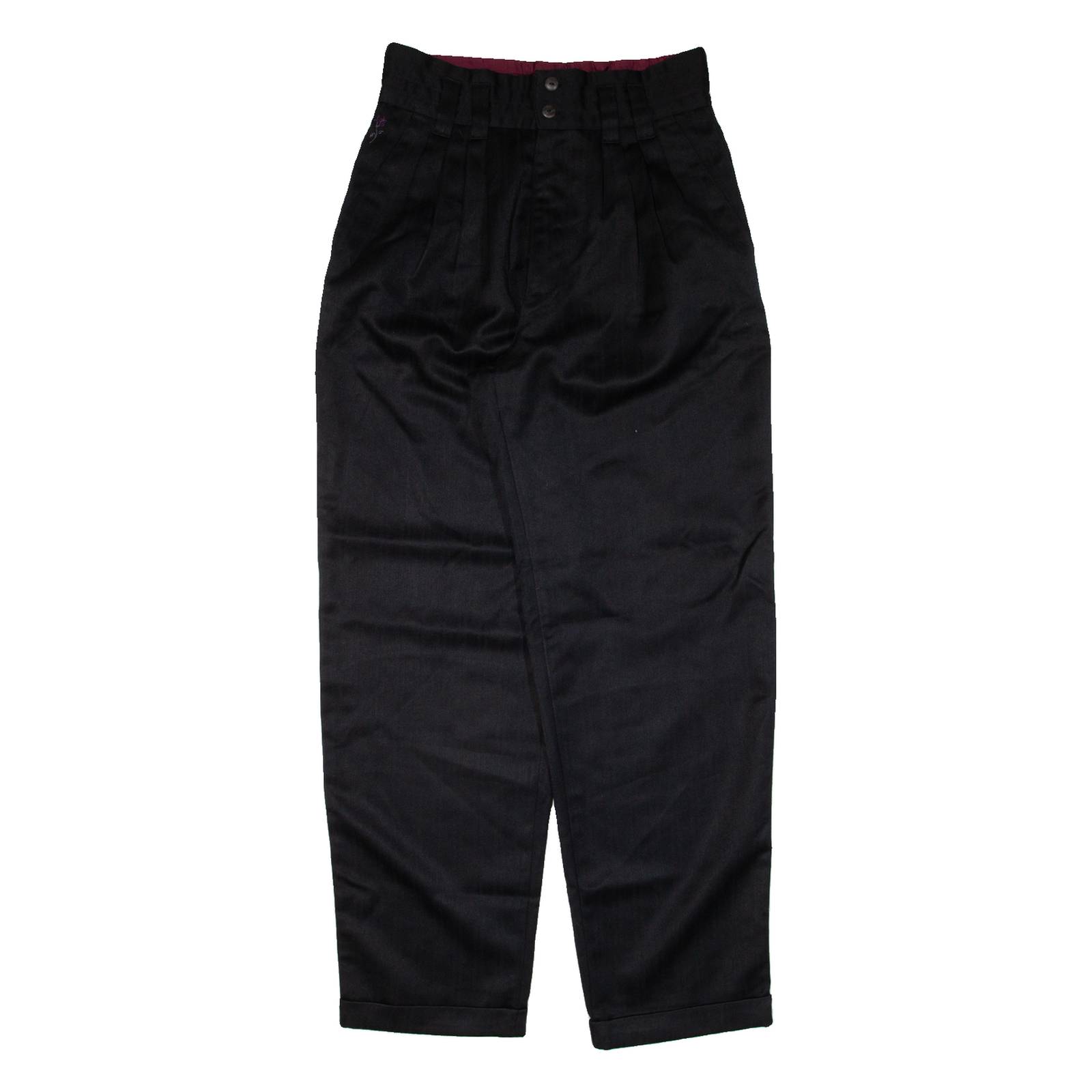 Womens Trousers Black Loose Tapered W29 L31