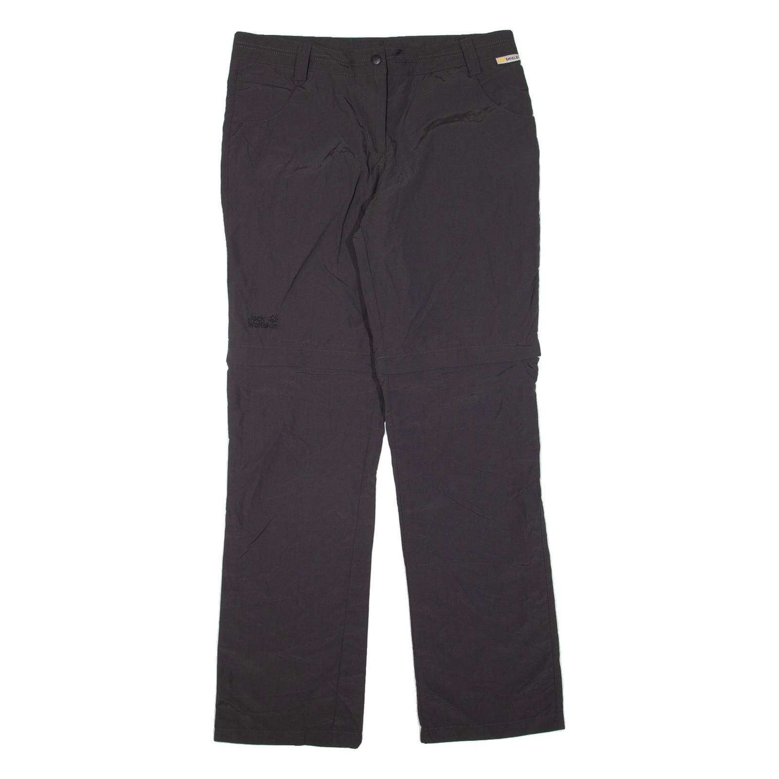 JACK WOLFSKIN Outdoor Womens Trousers Black Regular Straight W32 L30