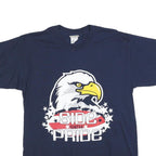 OARSMAN Mens Navy Blue Graphic T-Shirt L Short Sleeve Crew Neck Cotton Blend