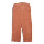PATAGONIA Mens Cotton Blend Orange Regular Straight Trousers W32 L28 Casual