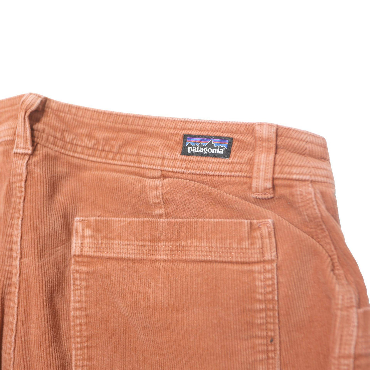 PATAGONIA Mens Cotton Blend Orange Regular Straight Trousers W32 L28 Casual