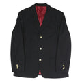 MCGREGOR Mens Black Jacket M Polyester Blend Plain Button Closure Classic
