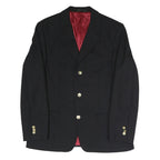 MCGREGOR Mens Black Jacket M Polyester Blend Plain Button Closure Classic