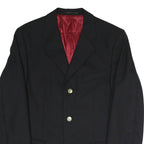 MCGREGOR Mens Black Jacket M Polyester Blend Plain Button Closure Classic