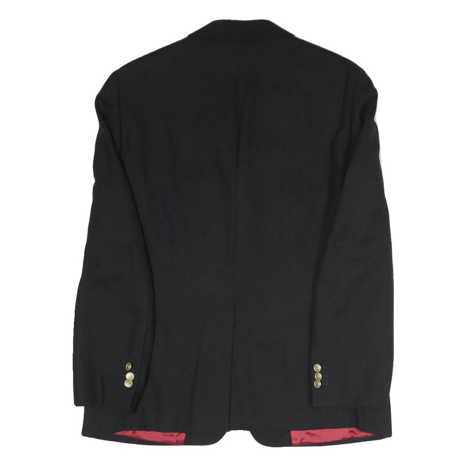 MCGREGOR Mens Black Jacket M Polyester Blend Plain Button Closure Classic