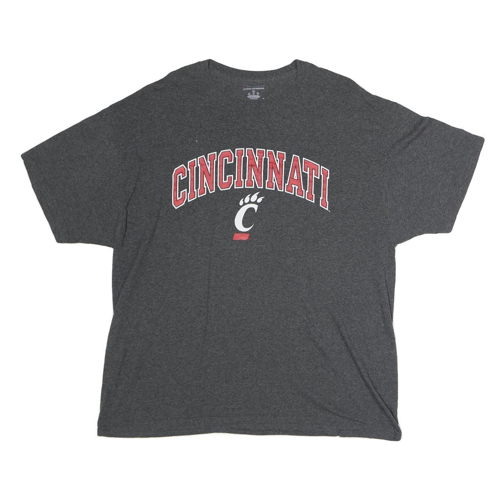 CHAMPION Mens Grey Cincinnati Graphic T-Shirt XL Short Sleeve Crew Neck Cotton
