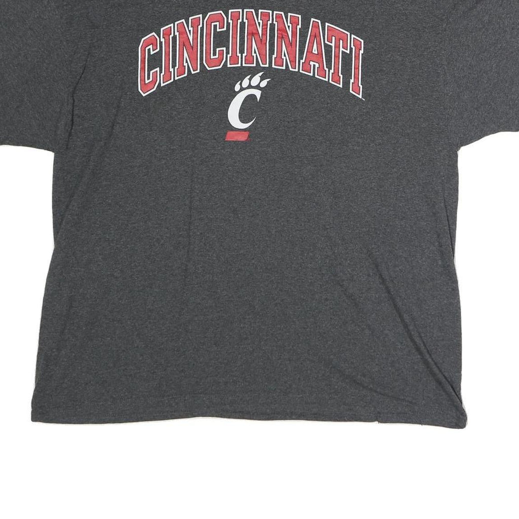 CHAMPION Mens Grey Cincinnati Graphic T-Shirt XL Short Sleeve Crew Neck Cotton