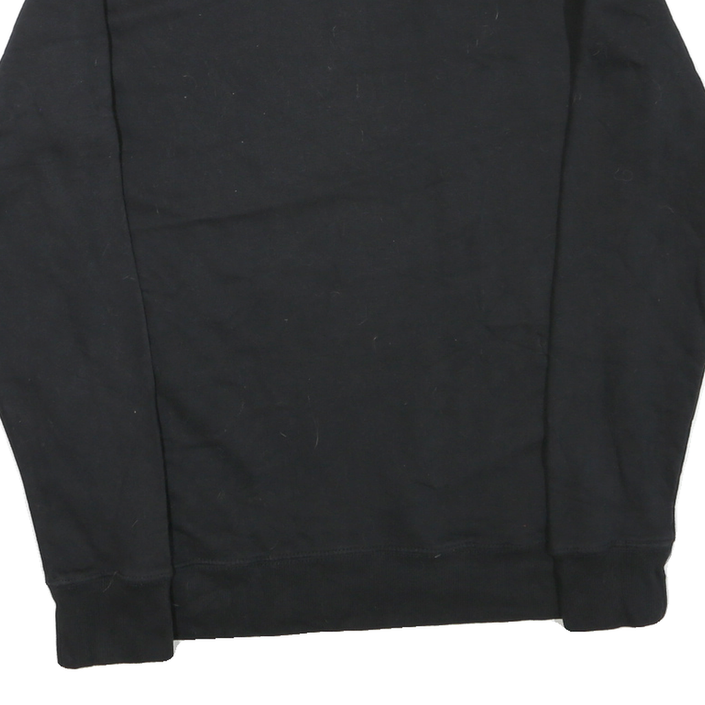 CHAMPION Mens Black Cotton Blend Crew Neck S Logo Sweatshirt Pullover