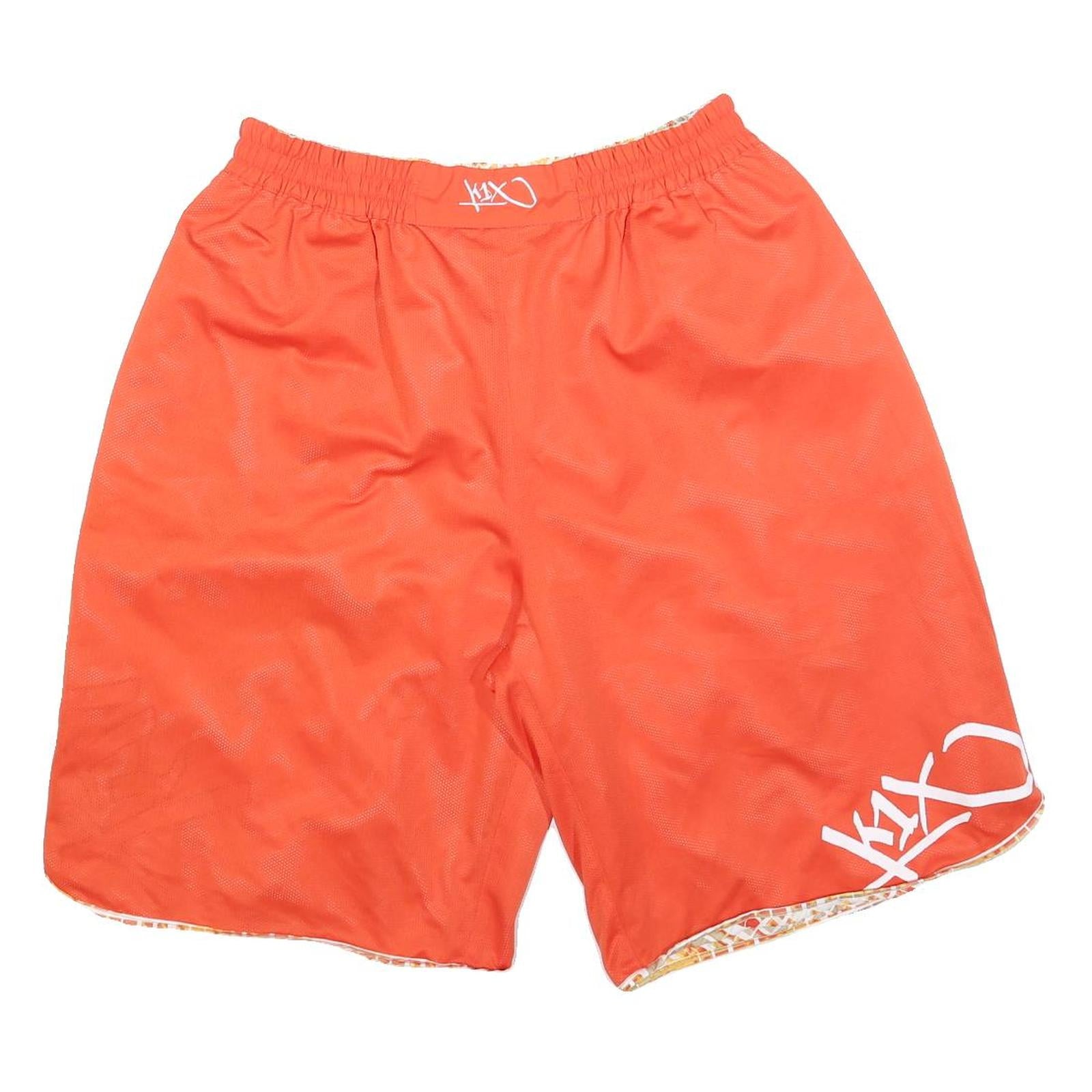 KIX Mens Shorts Orange Casual L W32 Lightweight Polyester Blend