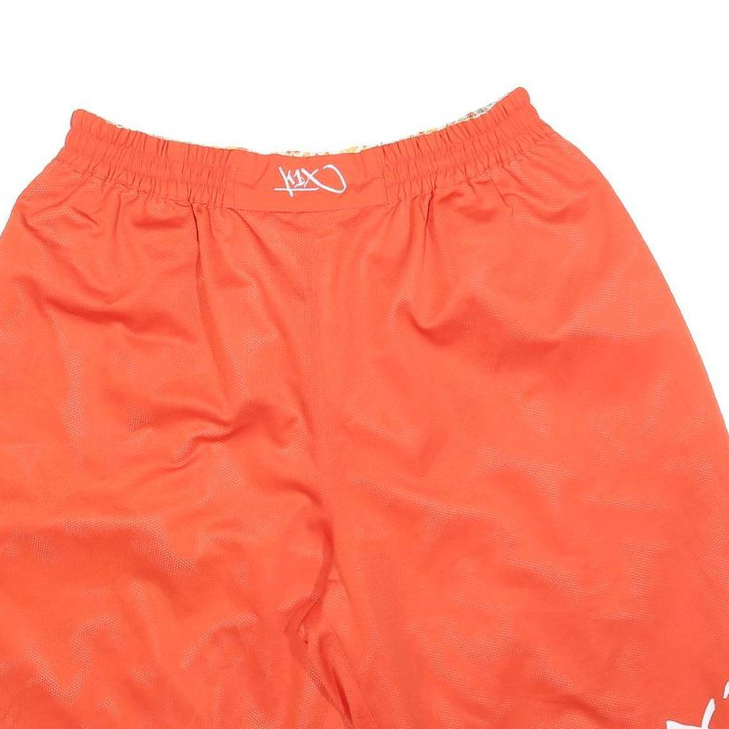 KIX Mens Shorts Orange Casual L W32 Lightweight Polyester Blend