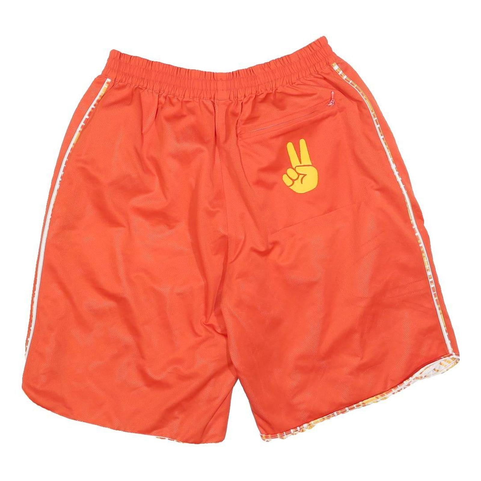 KIX Mens Shorts Orange Casual L W32 Lightweight Polyester Blend