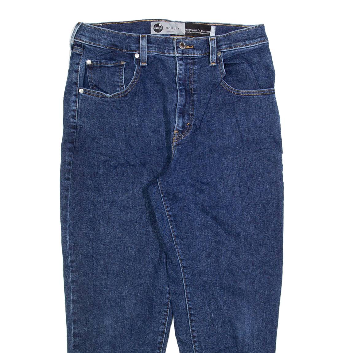LEVI'S Silver Tab Womens Jeans Blue Relaxed Mom W31 L27