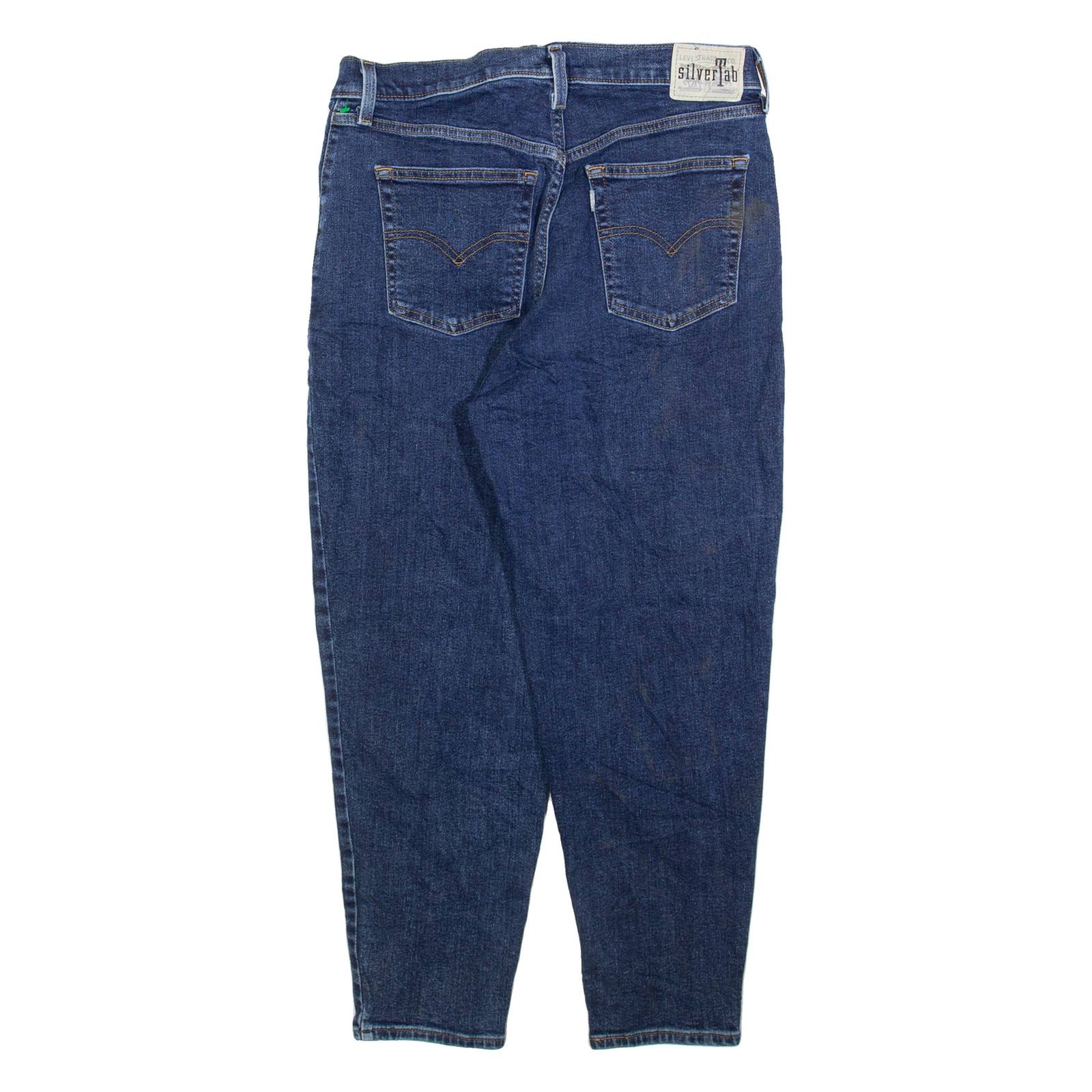 LEVI'S Silver Tab Womens Jeans Blue Relaxed Mom W31 L27