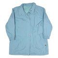 Womens Blue Jacket XL Polyester Blend Plain Long Sleeve Zip Casual Lightweight