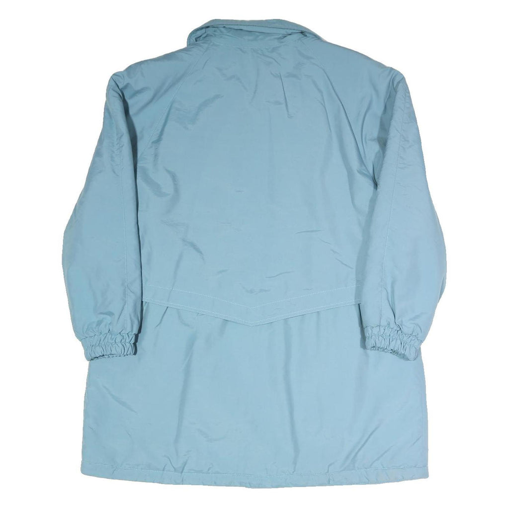 Womens Blue Jacket XL Polyester Blend Plain Long Sleeve Zip Casual Lightweight