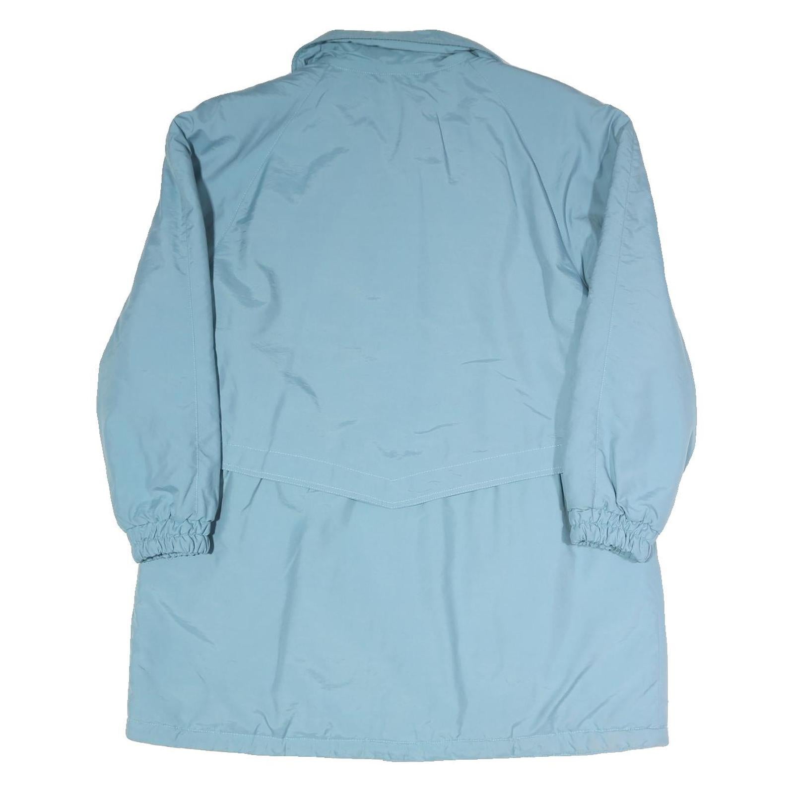 Womens Blue Jacket XL Polyester Blend Plain Long Sleeve Zip Casual Lightweight