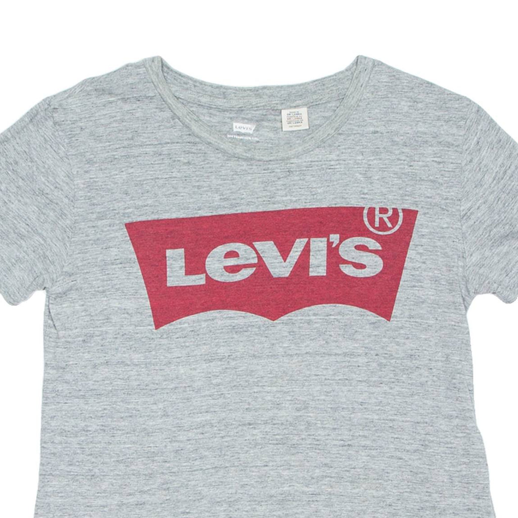 LEVI'S Womens T-Shirt Grey XS