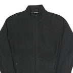 ADIDAS Womens Black Jacket UK 10 Polyester Zip Plain Casual Lightweight