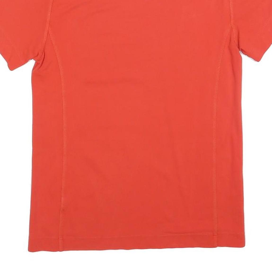LACOSTE Mens Red Short Sleeve Crew Neck T-Shirt S Cotton Blend
