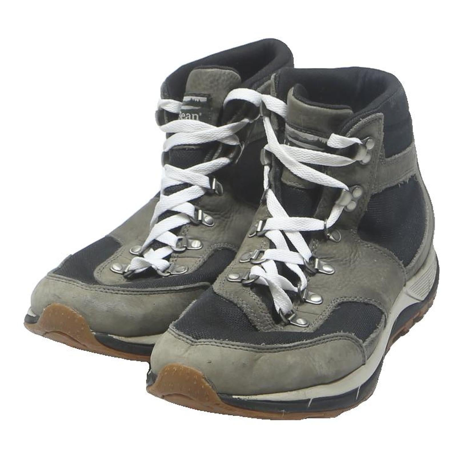 LL BEAN Mens Hiking Boots Grey & Black Synthetic UK 11 Outdoor Lightweight