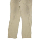 CARHARTT Mens Relaxed Beige Cotton Blend Zip Trousers W32 L31 Workwear Utility