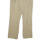 CARHARTT Mens Relaxed Beige Cotton Blend Zip Trousers W32 L31 Workwear Utility