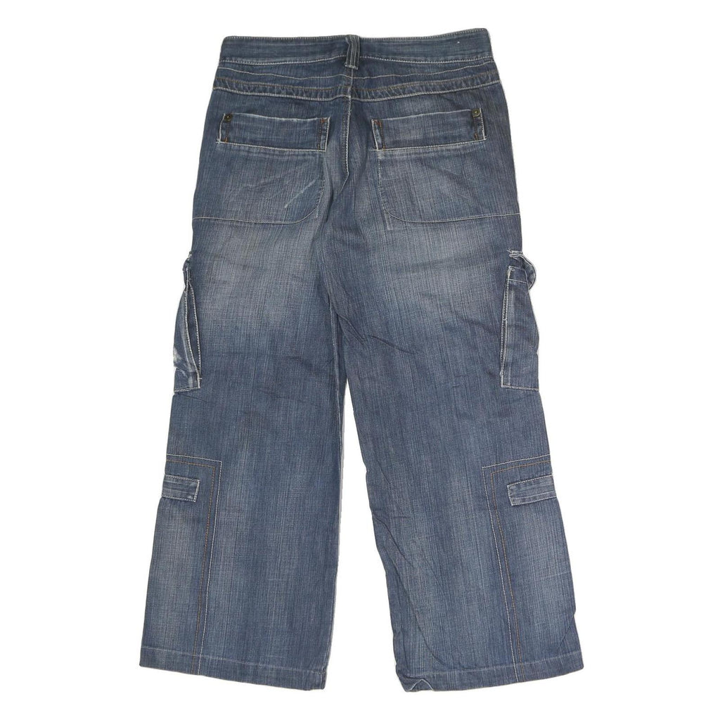 INTERFLOW JEANS Mens Blue Regular Relaxed Denim Medium W32 L28 Cargo Pocket