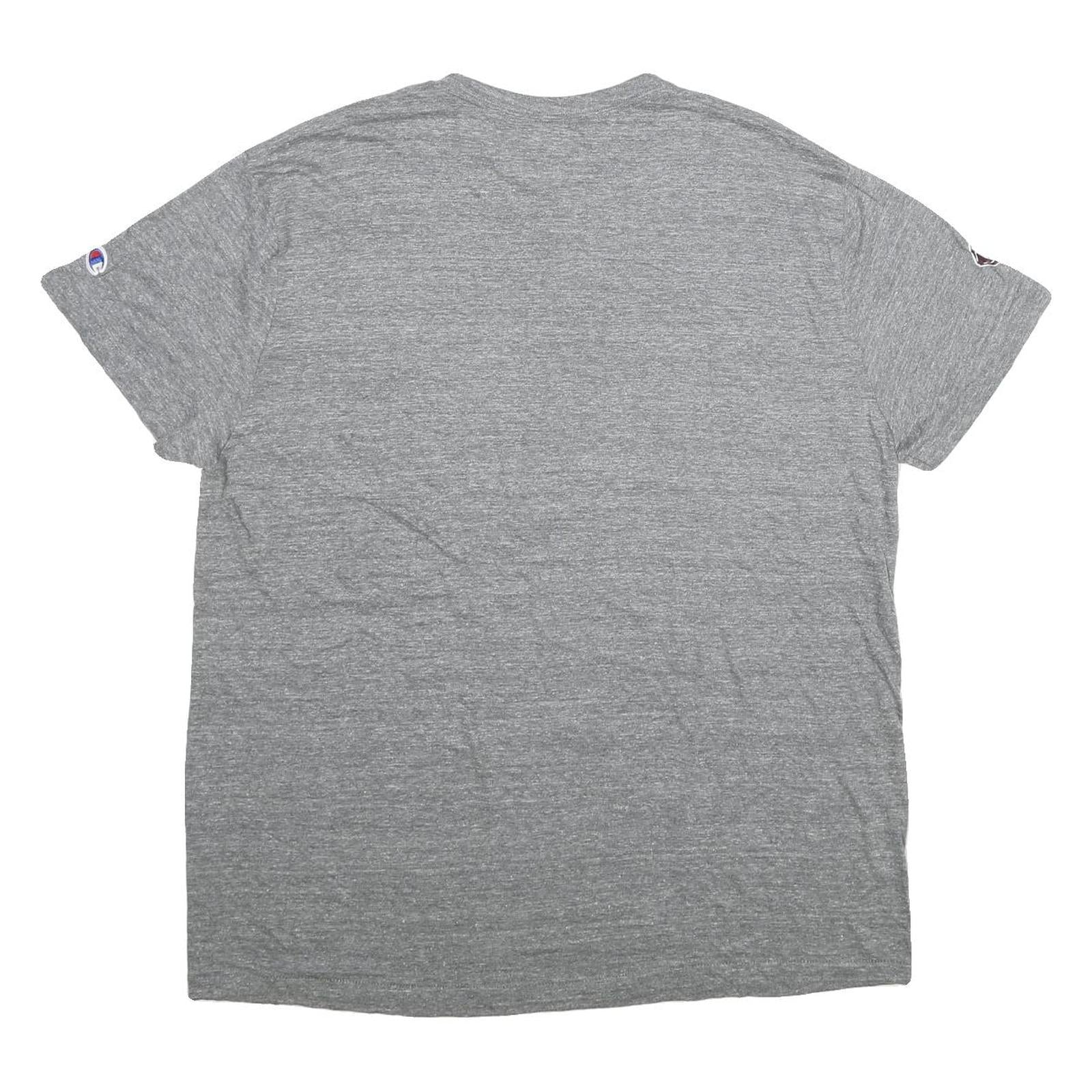 CHAMPION Mens Grey 12th Man Graphic T-Shirt XL Short Sleeve Crew Neck