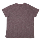 LEE COOPER Mens Maroon Crew Neck Short Sleeve Graphic T-Shirt L Cotton Blend