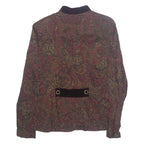 J.D STONE Womens Printed Blouse Brown Long Sleeve Paisley S