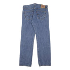 LEVI'S 501 Mens Jeans Blue Regular Straight Denim Medium W35 L32 Classic Fit