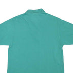 LACOSTE Mens Aqua Green Short Sleeve Plain Polo Shirt S Cotton Blend Casual