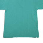 LACOSTE Mens Aqua Green Short Sleeve Plain Polo Shirt S Cotton Blend Casual