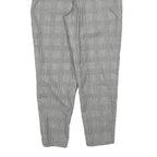 BOSCH Womens Cotton Blend Regular Grey Check Trousers W25 L27 Classic Fit Zip