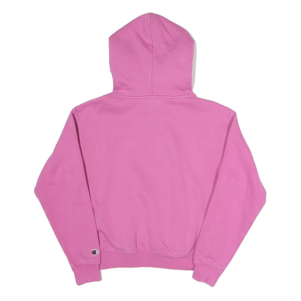 CHAMPION Womens Pink Pullover Hoodie S Cotton Blend Casual Sweatshirt