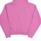 CHAMPION Womens Pink Pullover Hoodie S Cotton Blend Casual Sweatshirt