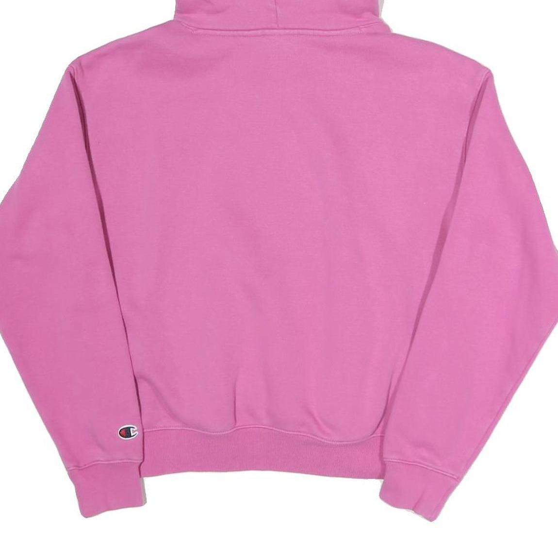 CHAMPION Womens Pink Pullover Hoodie S Cotton Blend Casual Sweatshirt