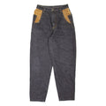 FORCE Womens Jeans Black Regular Mom W26 L28